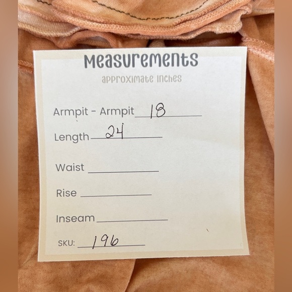 Elisa Cavaletti Size Small Top Short Sleeve V-Neck Charm Artsy Festival Orange - Picture 8 of 8